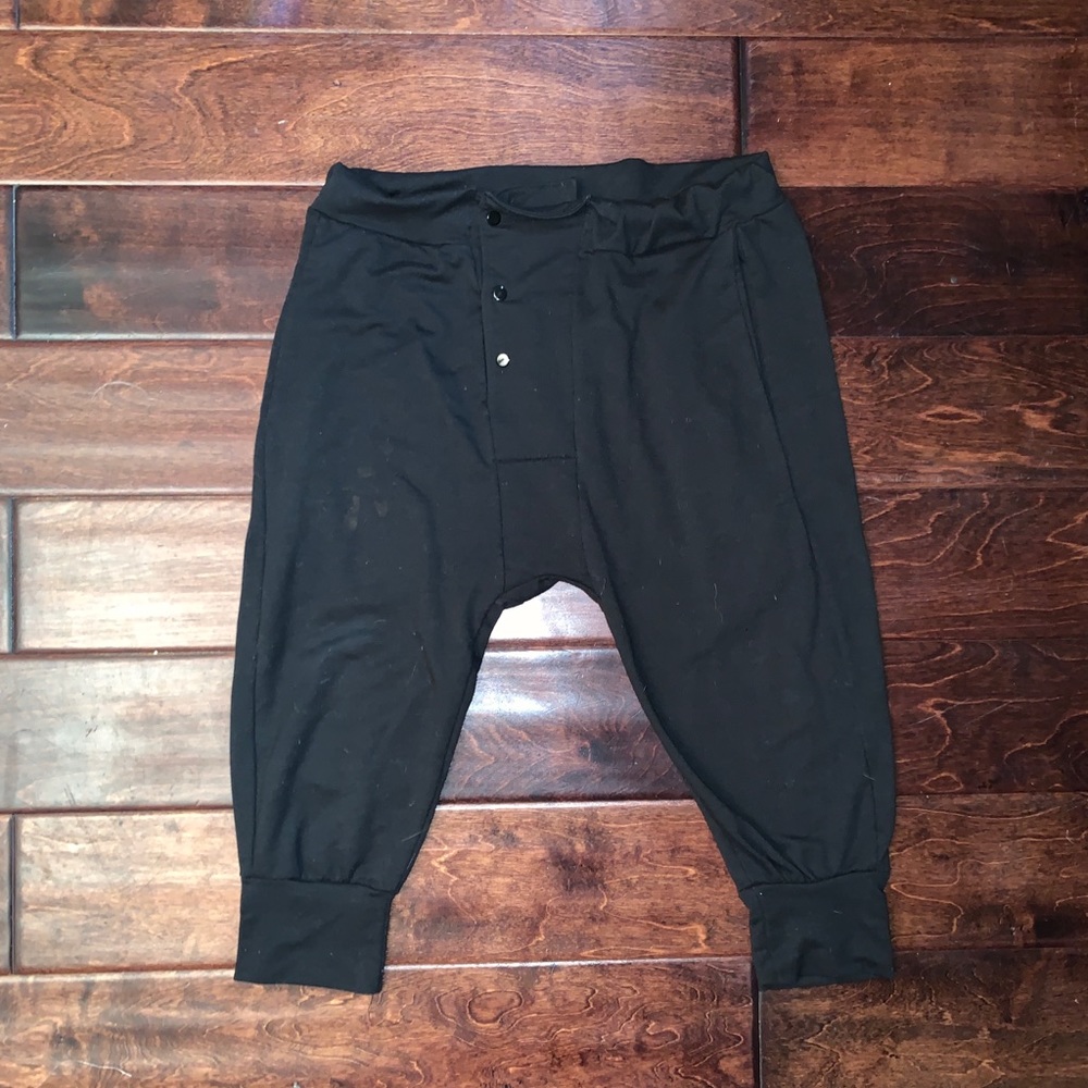 Black Button Up Harlem Pants